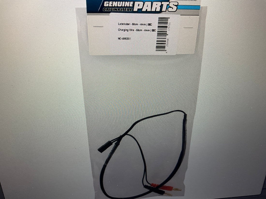 LRP Universal Charging Lead (500mm) (4mm to BEC)