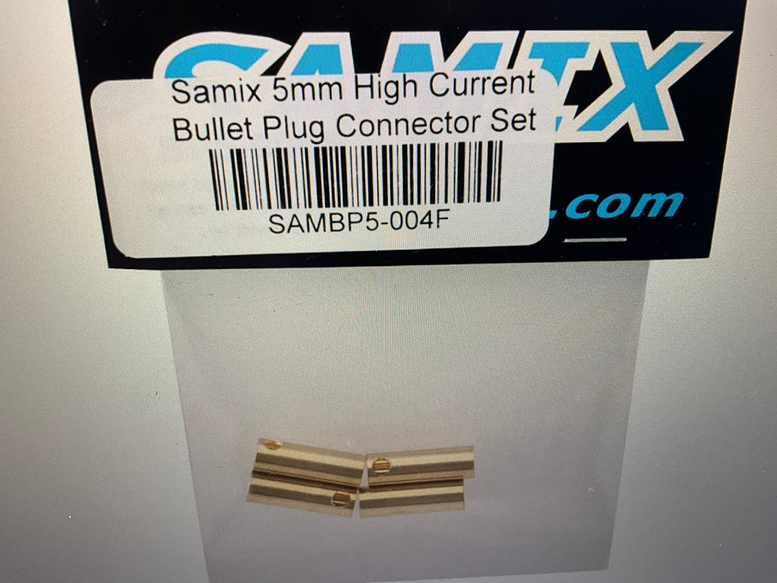Samix 5mm High Current Bullet Plug Connectors (4 Female)
