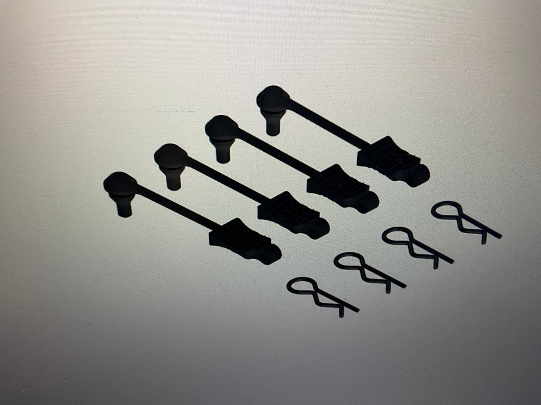ARRMA Body Clip Retainer 1/10 Scale Black (4) AR390165