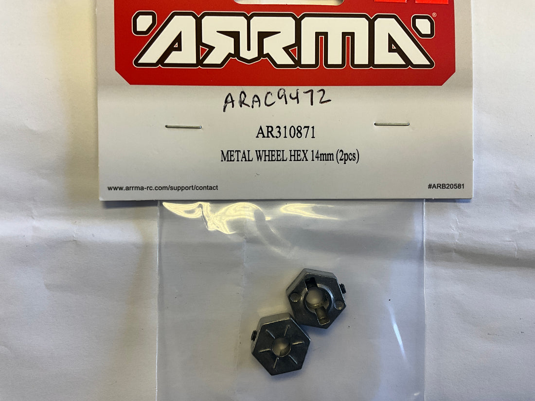 ARRMA Wheel Hex Metal 14mm (2): BLX 3S AR310871