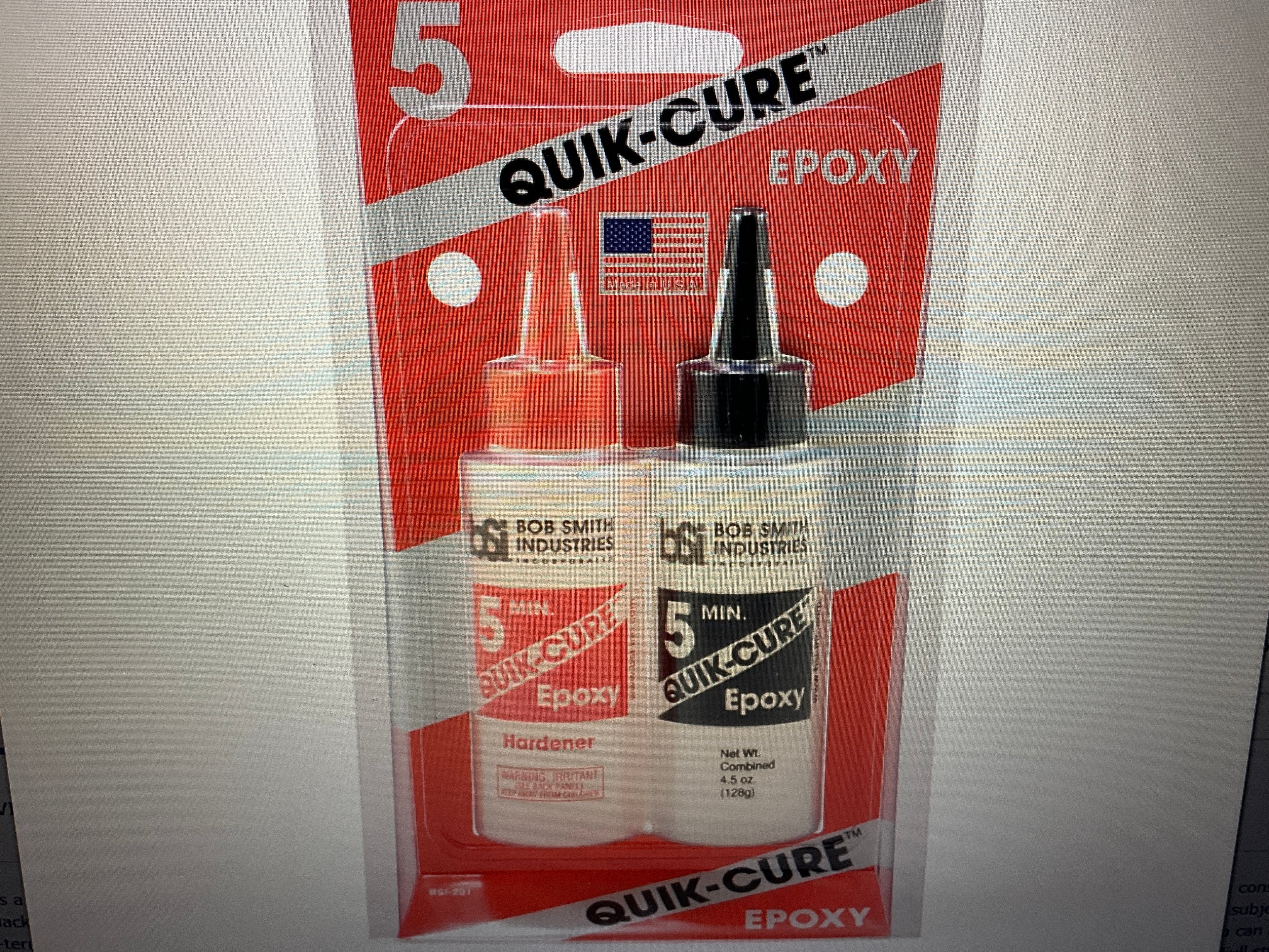 Bob Smith Industries QUICK-CURE 5 Minute Epoxy (4 1/2oz)