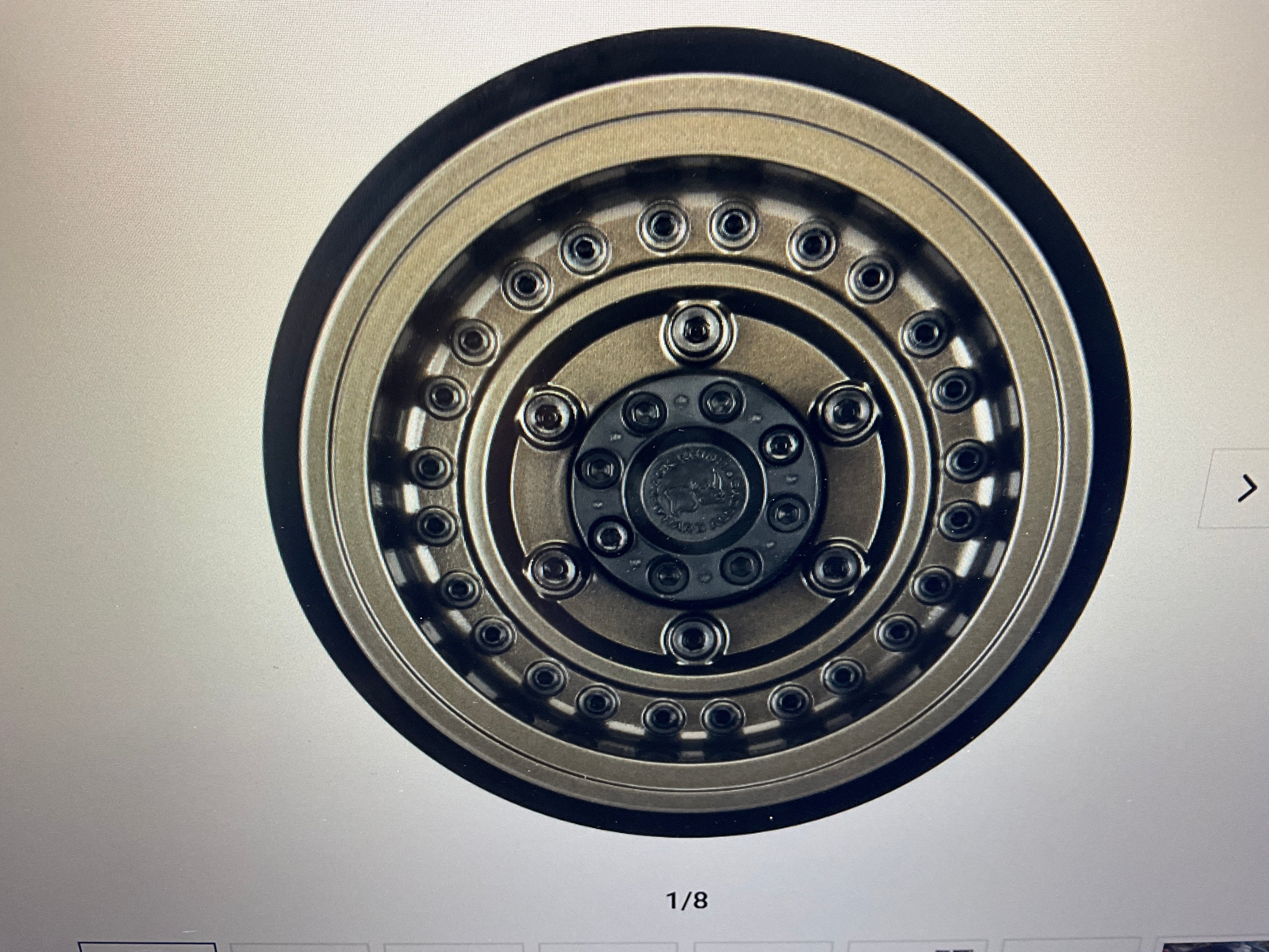 PROLINE 1/6 Black Rhino Armory Alum 2.9" Dual Offset SCX6 Wheels (2) Gunmetal