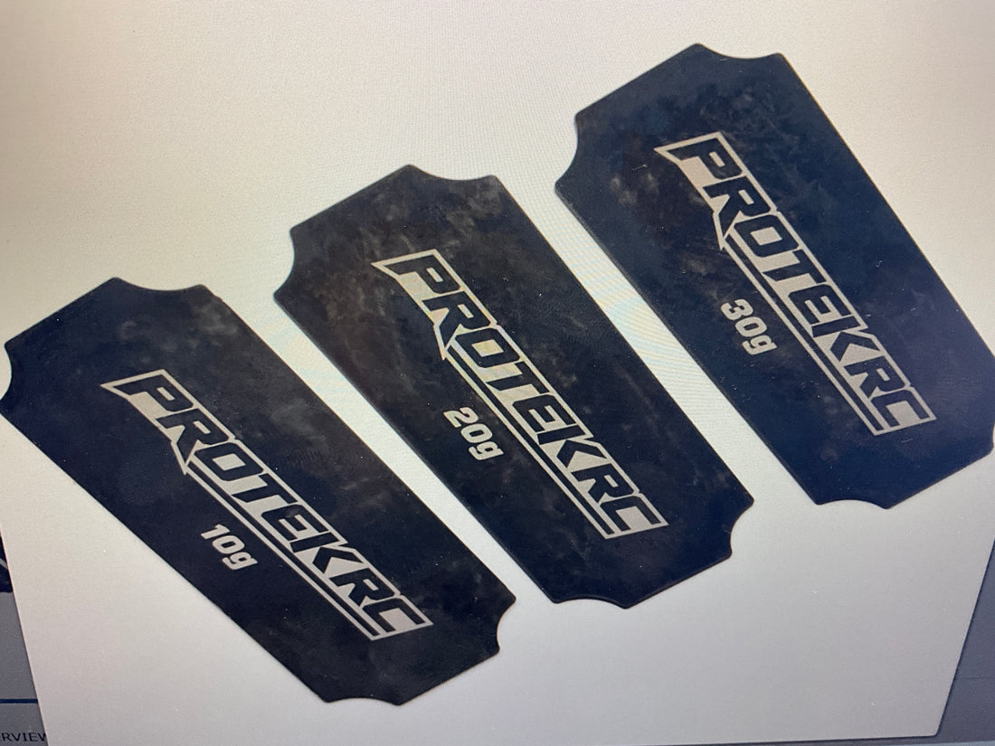 ProTek RC Battery Weight Set for Spencer Rivkin Edition Battery (10g, 20g &amp; 30g)