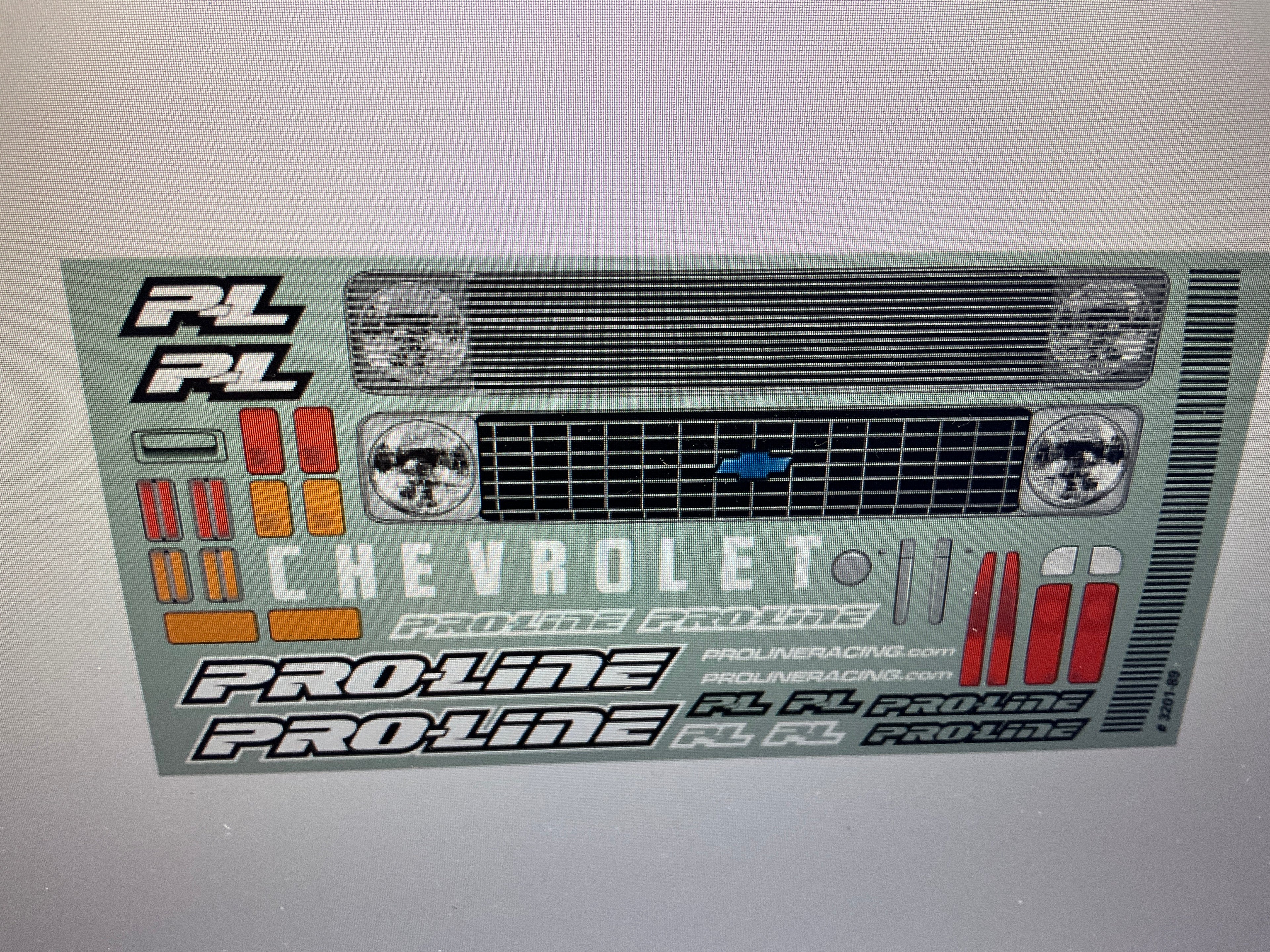 Pro-Line Racing 1/8 1972 Chevy C-10 Long Bed Clear Body: Monster Truck