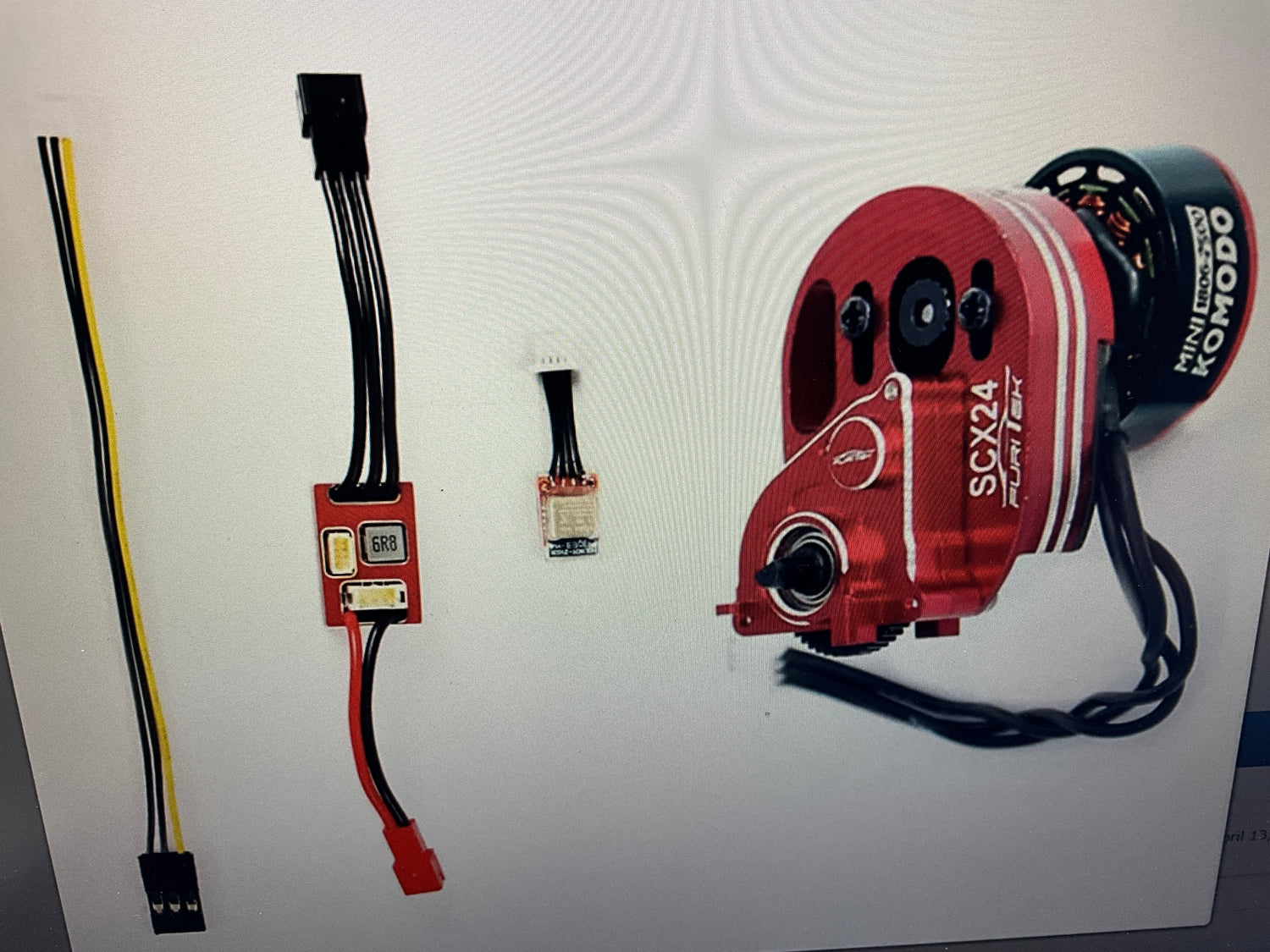 Furitek Mini Komodo Brushless Motor &amp; MicroPython ESC Crawlmaster Combo for SCX24