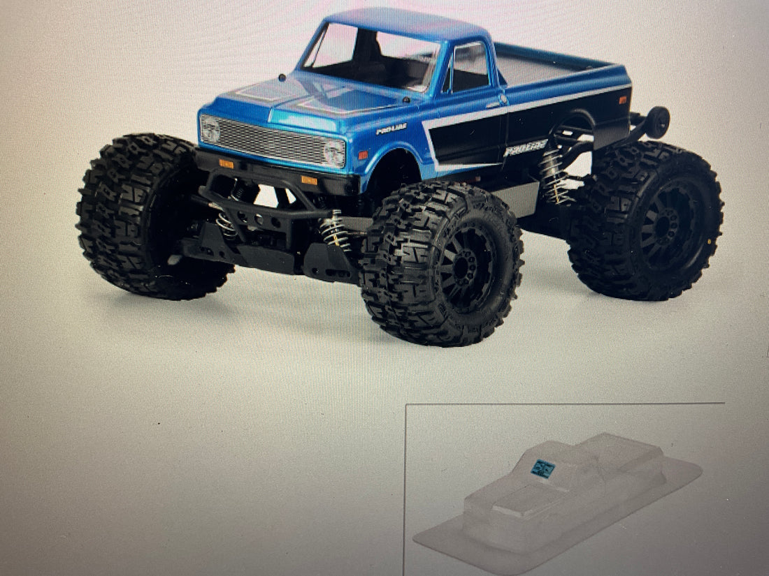 Pro-Line Racing 1/10 1972 Chevy C-10 CLEAR Body: Stampede &amp; Granite