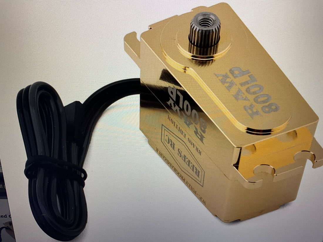 Reefs RC RAW800LP Digital Waterproof Low Profile Brushless Servo (High Voltage) (Brass Edition)