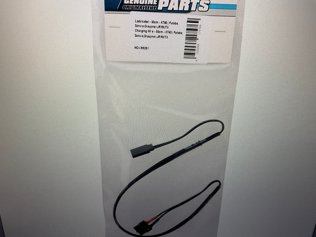 LRP Universal Charging Lead (500mm) (Female XT60 to Male Futaba JR Connector)