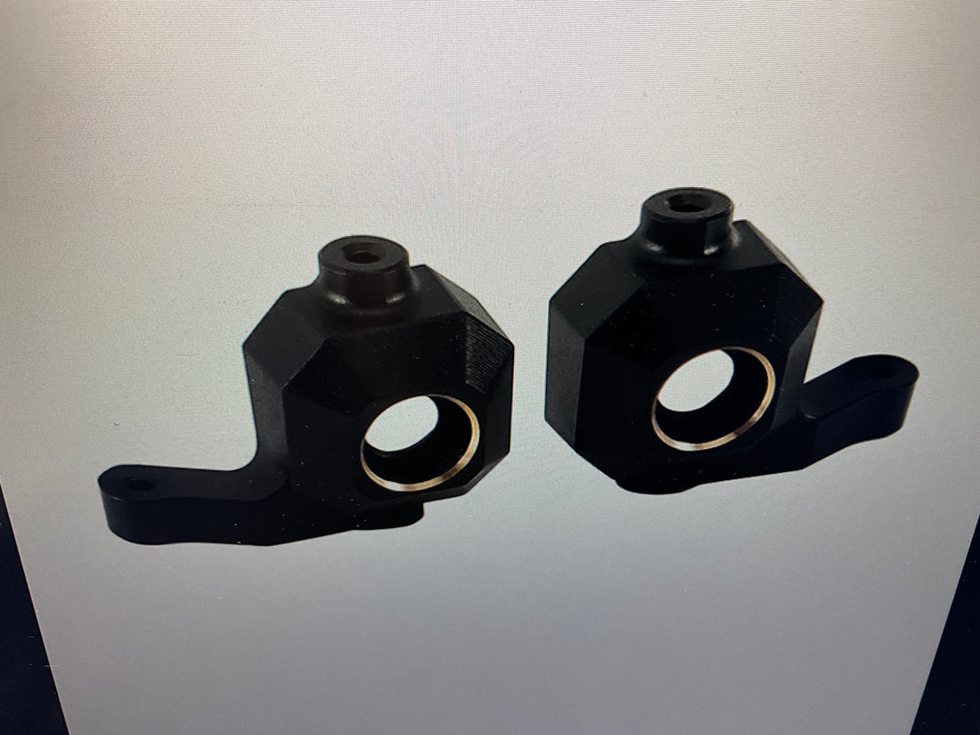 INJORA Black Brass Steering Knuckles for 1/18 HPI Venture18