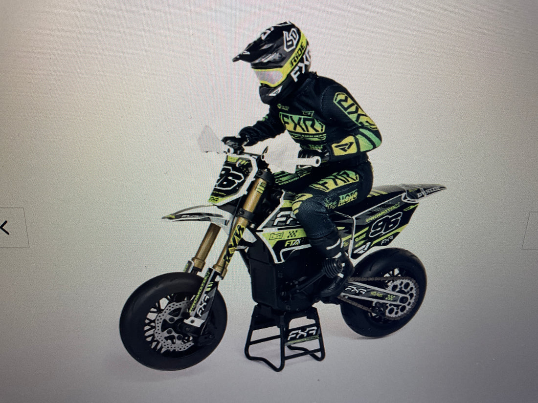 LOSI 1/4 Promoto-SM FXR Supermoto Motorcycle RTR Basic, White