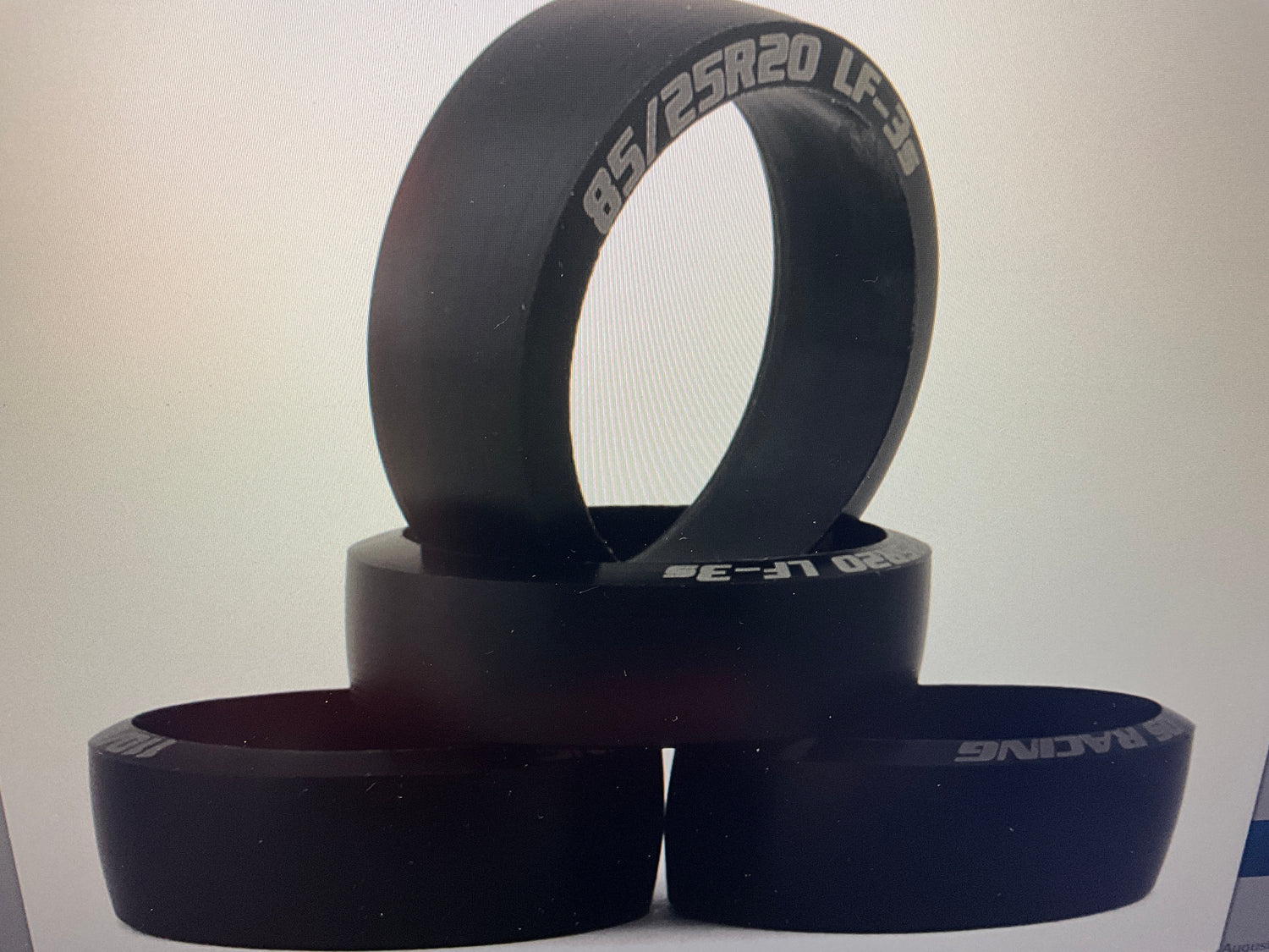 DS Racing Mini-Z Low Profile 8.5mm Front &amp; 11mm Rear Drift Tires (4) (20mm) (LF-3S)