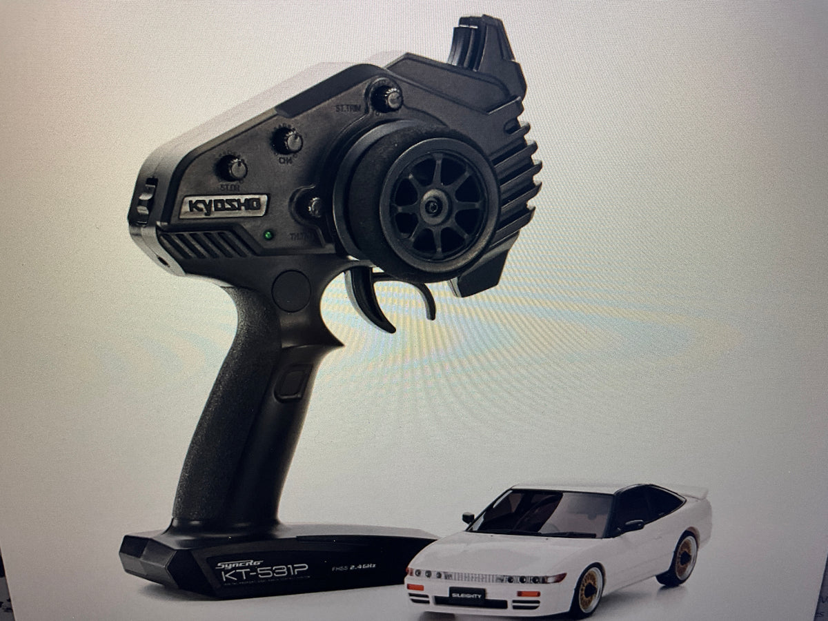 Kyosho MA-020 AWD Mini-Z ReadySet w/Nissan Sileighty White Body w/KT-531P 2.4GHz Radio