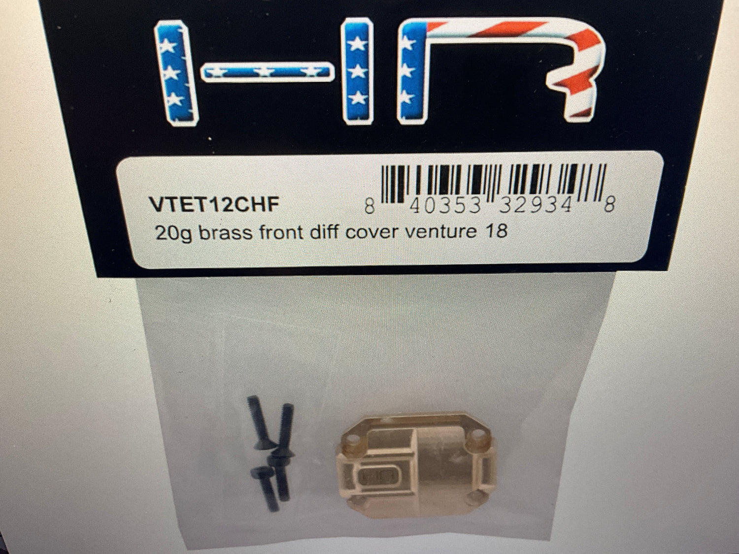 Hot Racing HPI Venture18 Brass Front Differential Cover (19.2g)