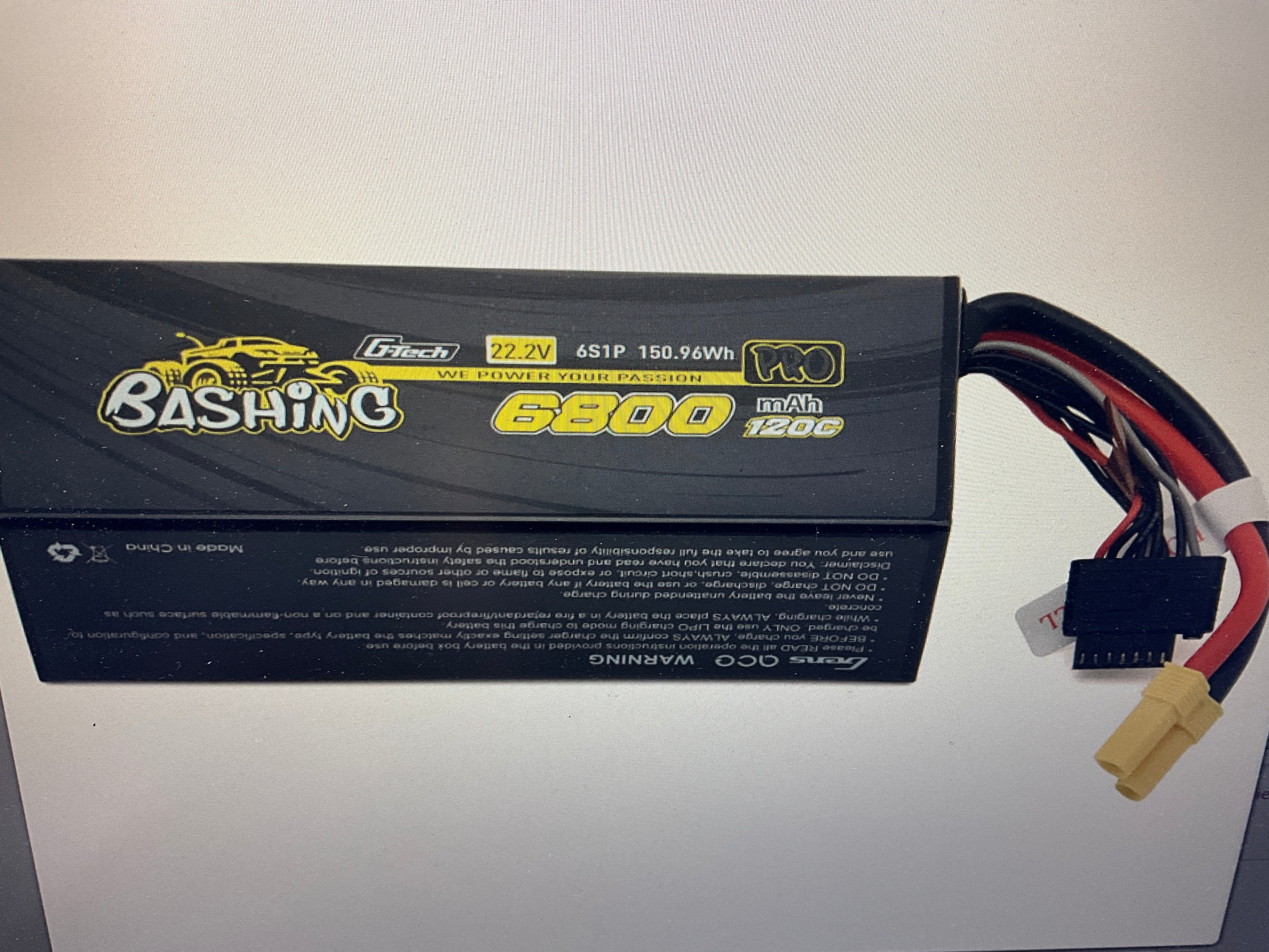 Gens Ace G-Tech Smart 6S Bashing Series Hardcase LiPo Battery 120C (22.2V/6800mAh) w/EC5