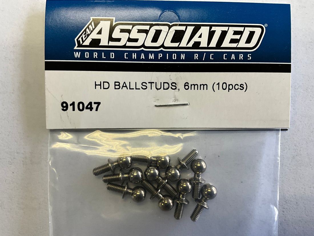 Team Associated 6mm Heavy Duty Ballstud Set (8)