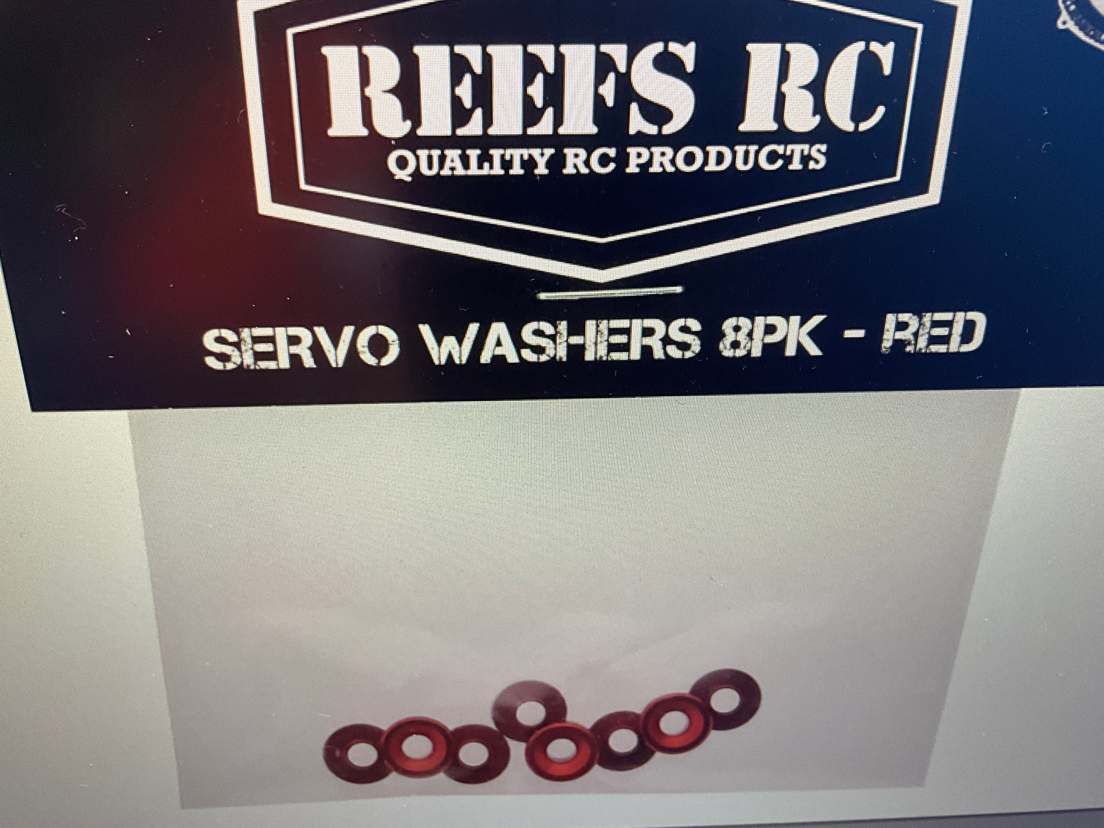 Reefs RC Aluminum Countersunk Servo Washers (8)