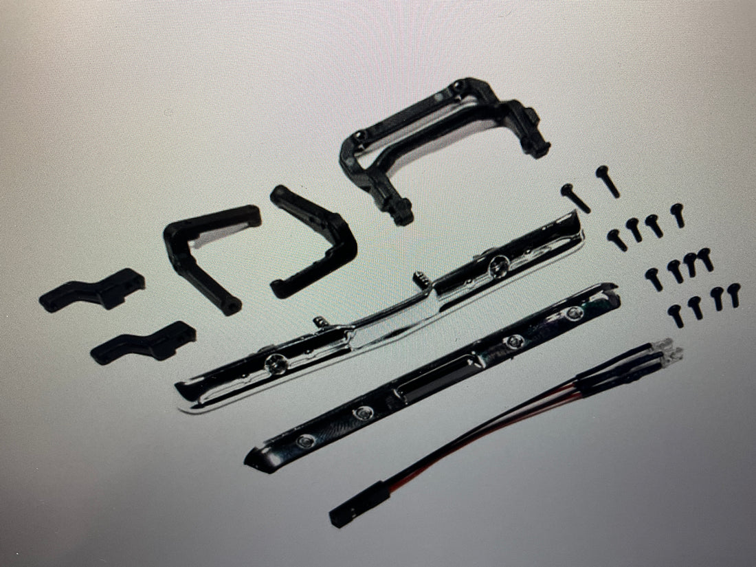 AXIAL Bumper Set with LED: SCX24 Chevy C10