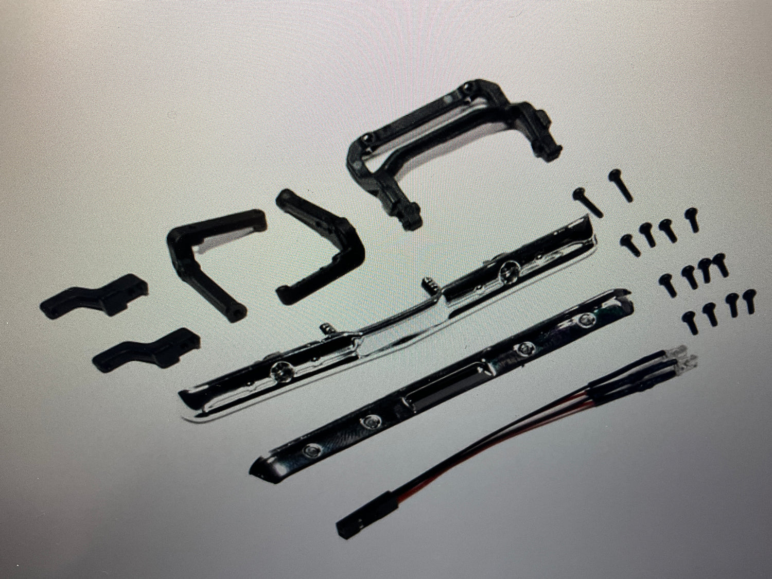 AXIAL Bumper Set with LED: SCX24 Chevy C10