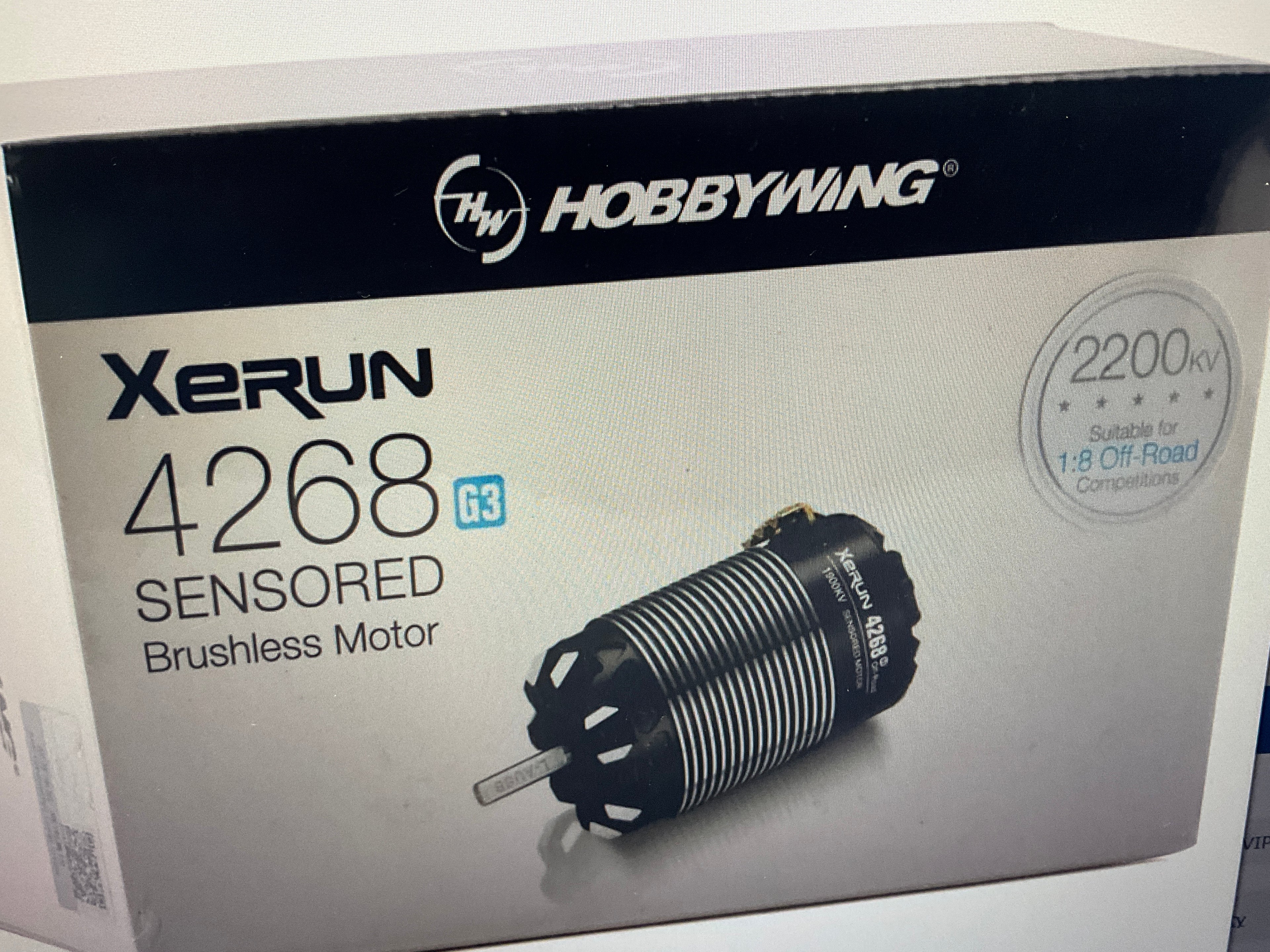 Hobbywing Xerun 4268SD G3 1/8 Scale Sensored Brushless Motor (2200kV)