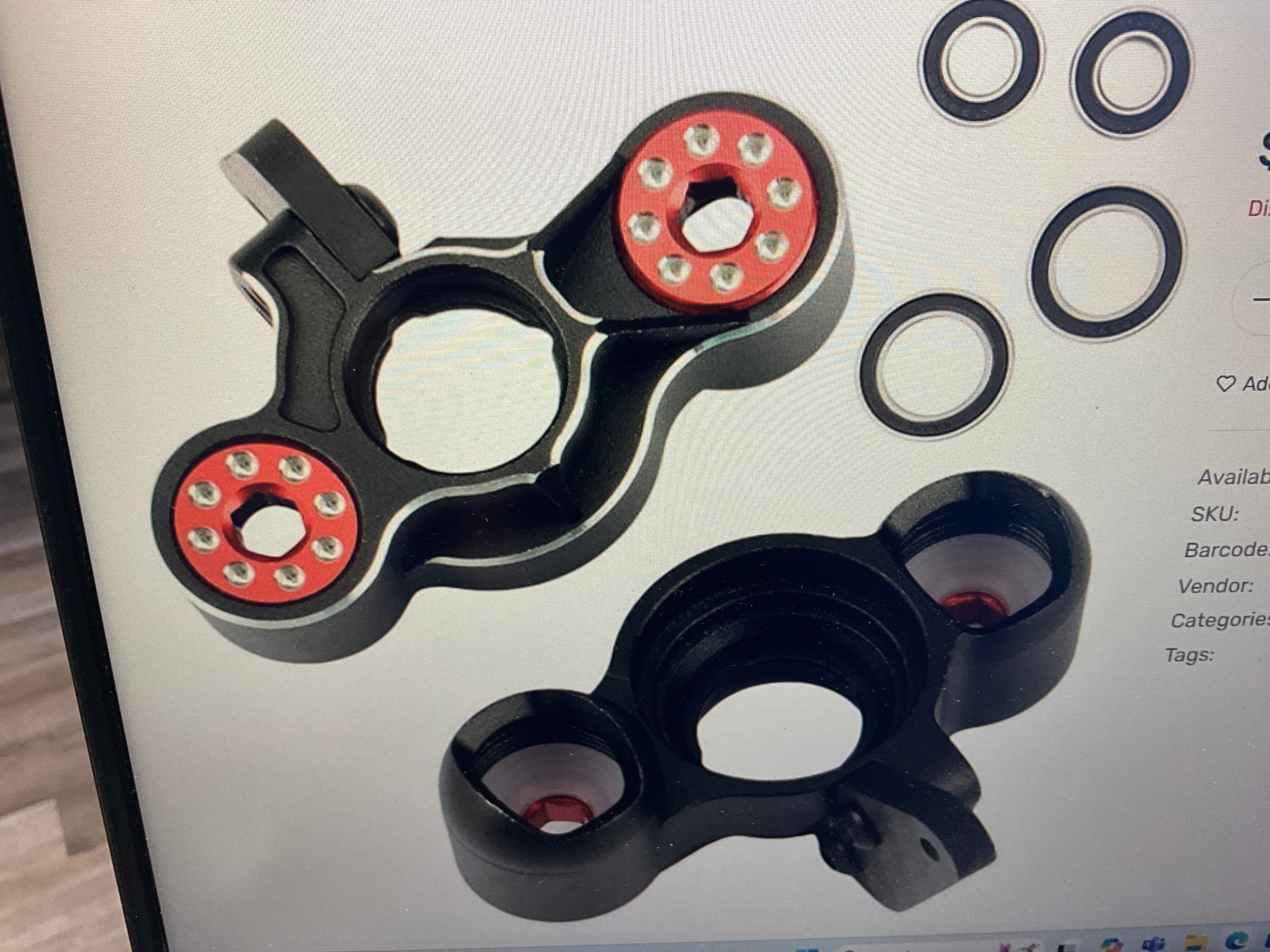 Powerhobby Aluminum Steering Blocks Hd Bearings 1/8 Arrma