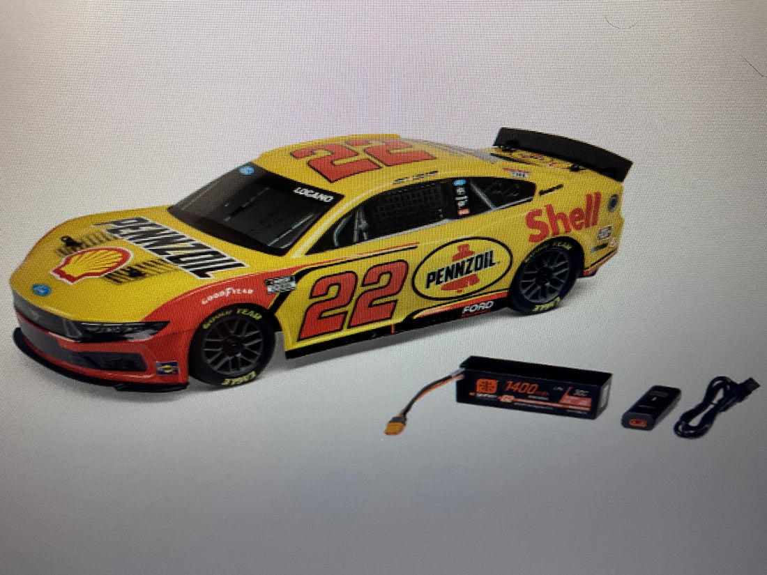 1/12 Losi NASCAR 2025 Joey Logano No. 22 Shell (Battery &amp; Charger Included)