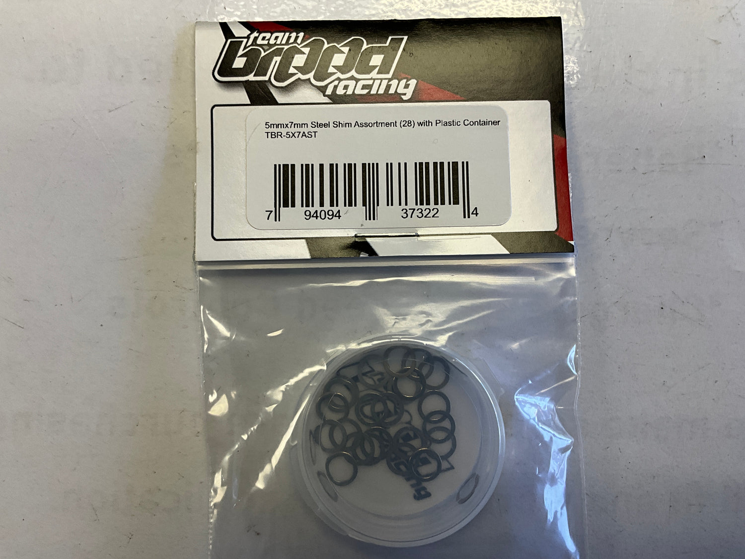 Team Brood 5x7mm Steel Shim Set (28) (0.1/0.2/0.3/0.5mm)