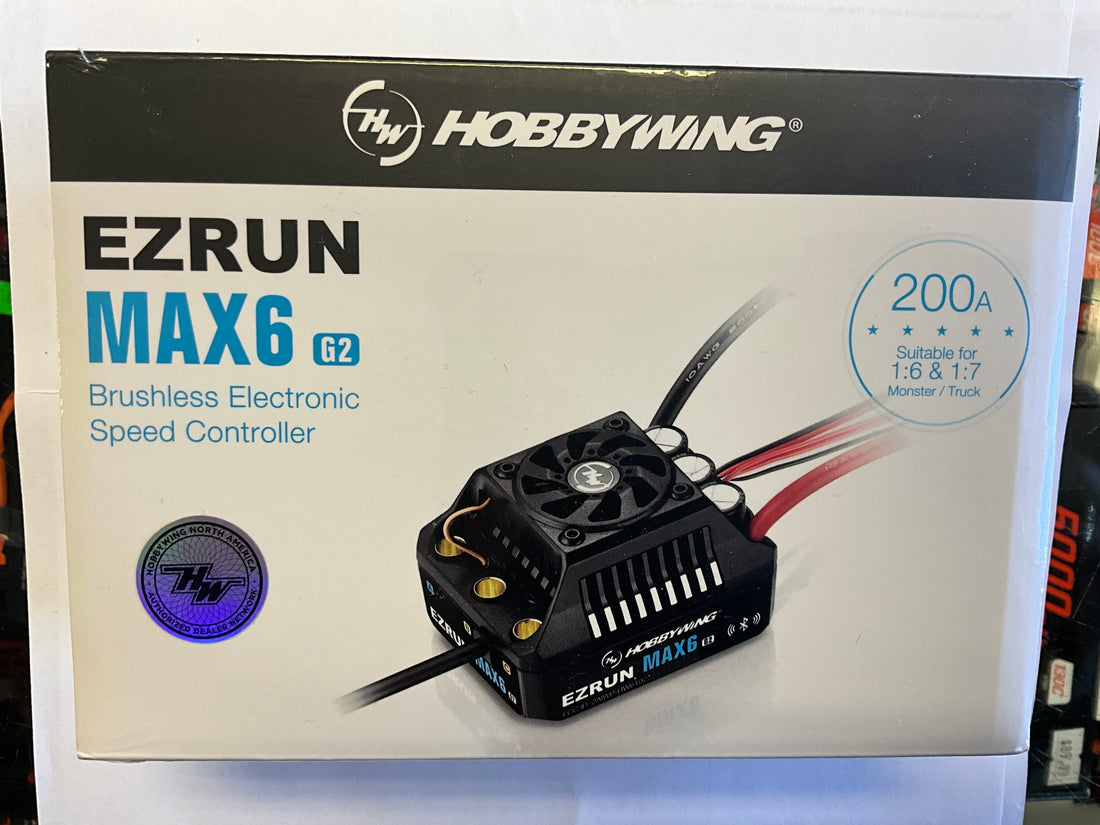 Hobbywing EZRun MAX6 G2 1/6 Waterproof Sensored Brushless ESC