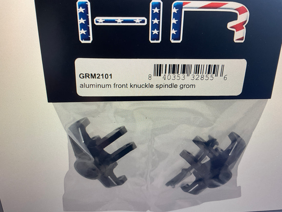 Hot Racing Arrma Grom Aluminum Front Steering Knuckle Set (Black) (2)