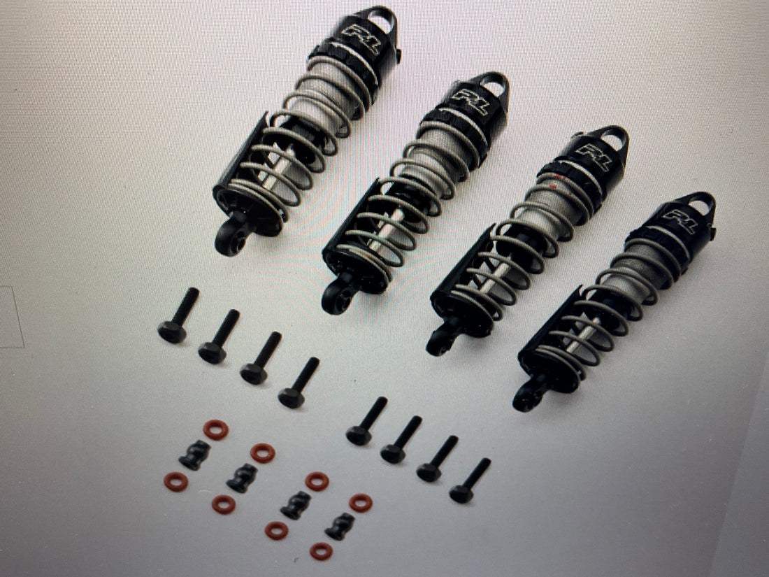 Pro-Line Racing PowerStroke Front/Rear Oil-Filled Shocks (4): ARRMA GRANITE, MOJAVE, TYPHON GROM