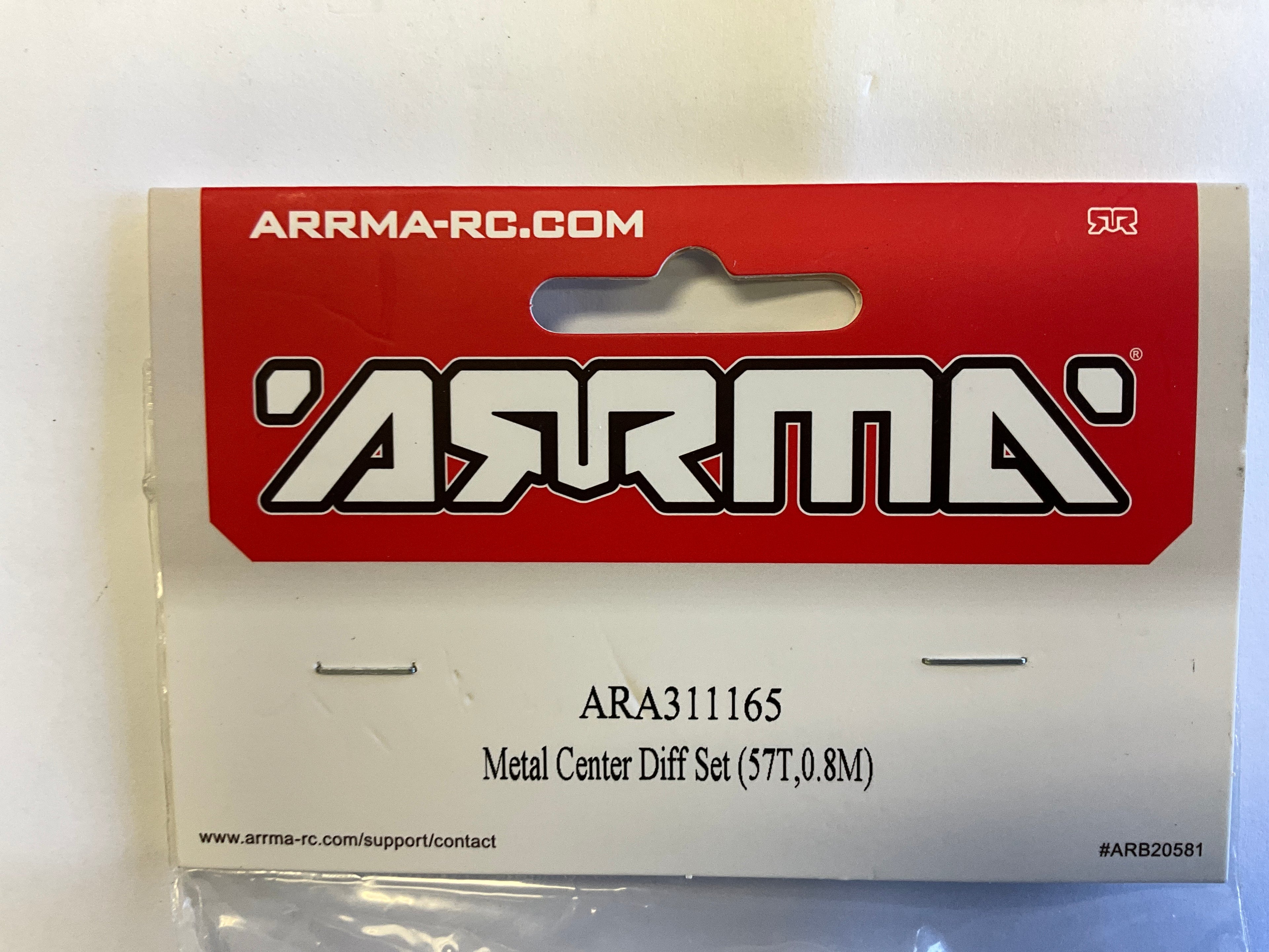 ARRMA 57T Metal Center Diff Set, 0.8 MOD