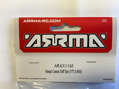 ARRMA 57T Metal Center Diff Set, 0.8 MOD