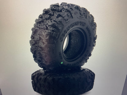JConcepts Megalithic 1.0&quot; Micro Crawler Tires (2) (57mm OD) (Green)
