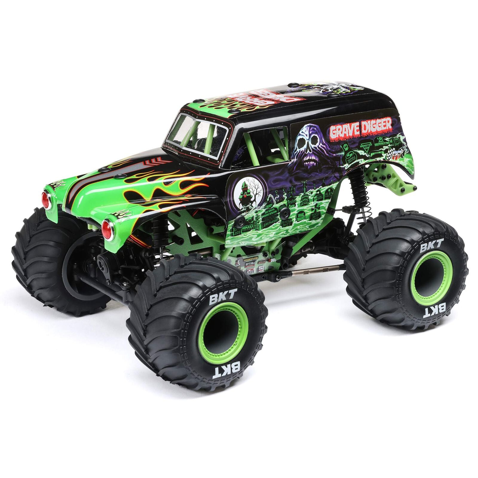 LOSI 1/18 Mini LMT 4X4 Brushed Monster Truck RTR, Grave Digger