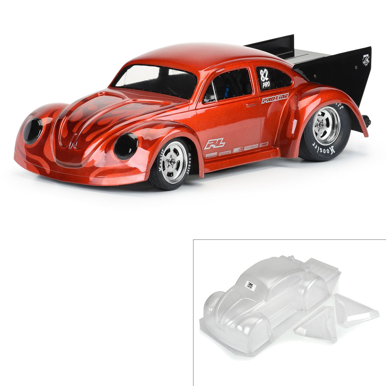 PRO-LINE 1/10 Volkswagen Drag Bug Clear Body: Drag Car