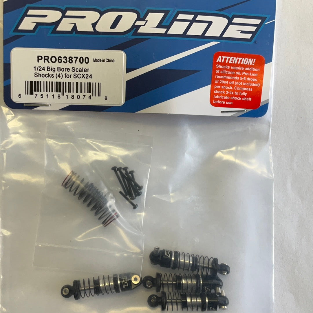 Proline1/24 Big Bore Scaler Shocks (4): SCX24