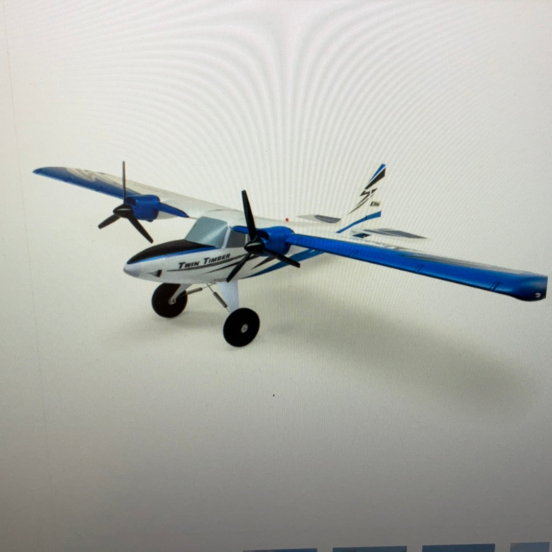 E-FLITE Twin Timber 1.6m BNF Basic with AS3X and SAFE Select