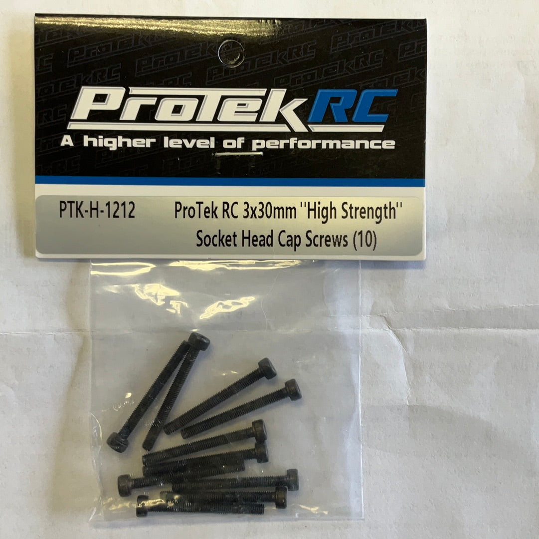 ProTek RC 3x30mm &quot;High Strength&quot; Socket Head Cap Screws (10)