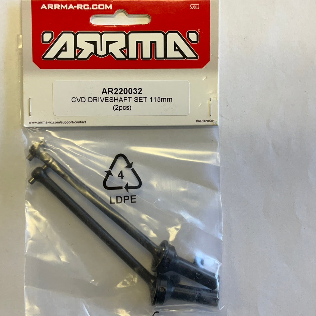 ARRMA CVD Driveshaft Set 115mm (2)
