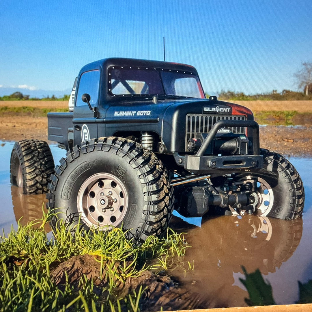 Element RC Enduro Ecto Black Trail Truck 4x4 RTR Rock Crawler w/2.4GHz Radio