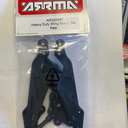 ARRMA Heavy Duty Wing Mount Set Rear