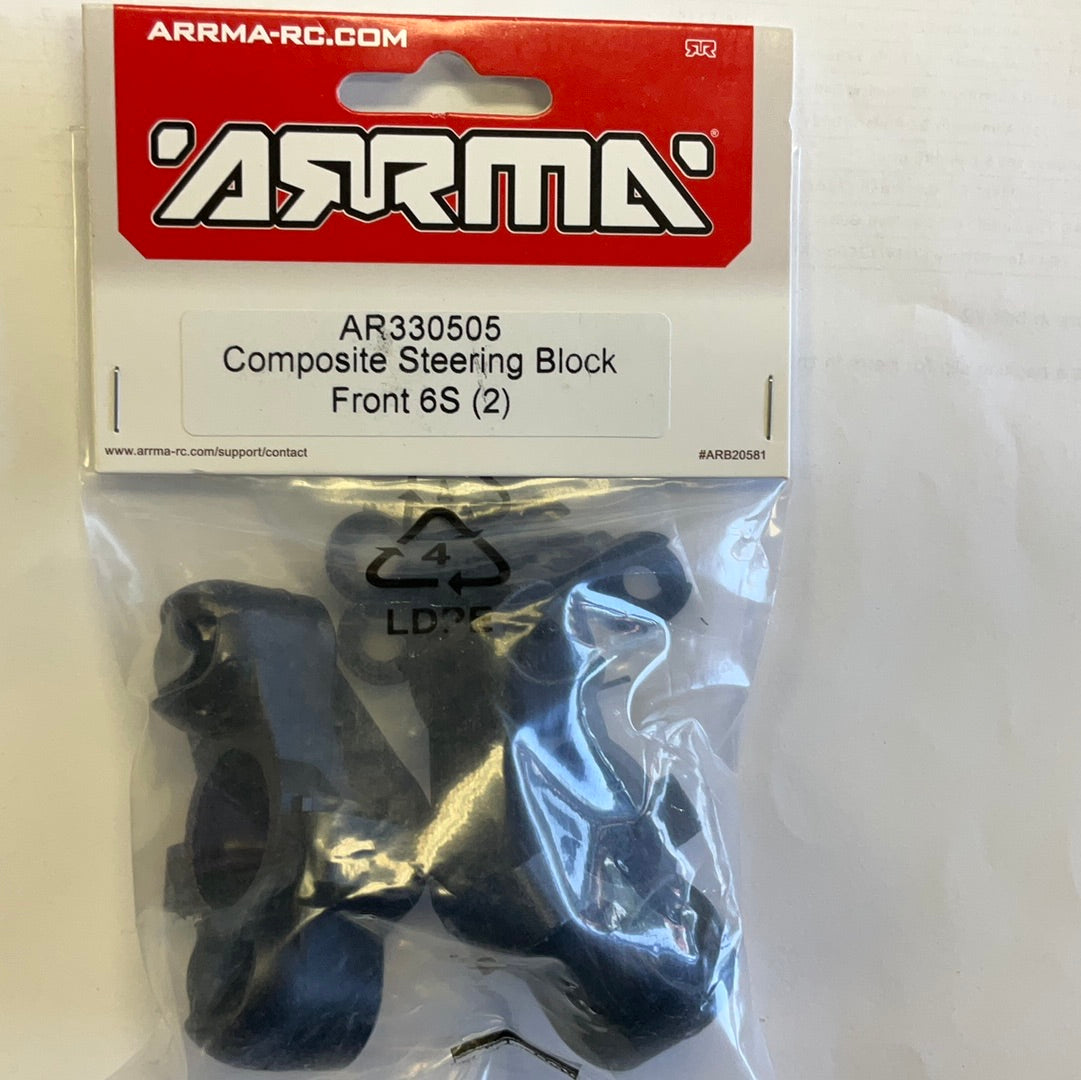 ARRMA Composite Steering Block Front 6S (2)