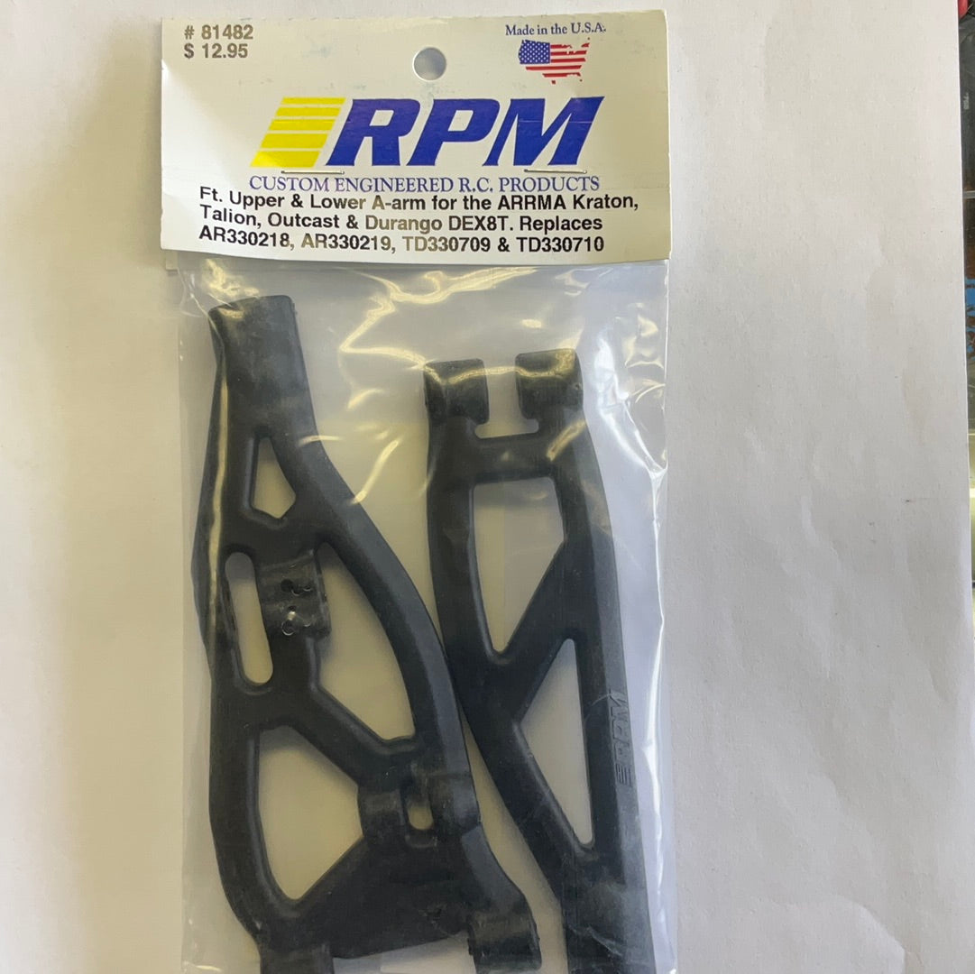 RPM Front Upper and Lower A-Arm: ARRMA Kraton