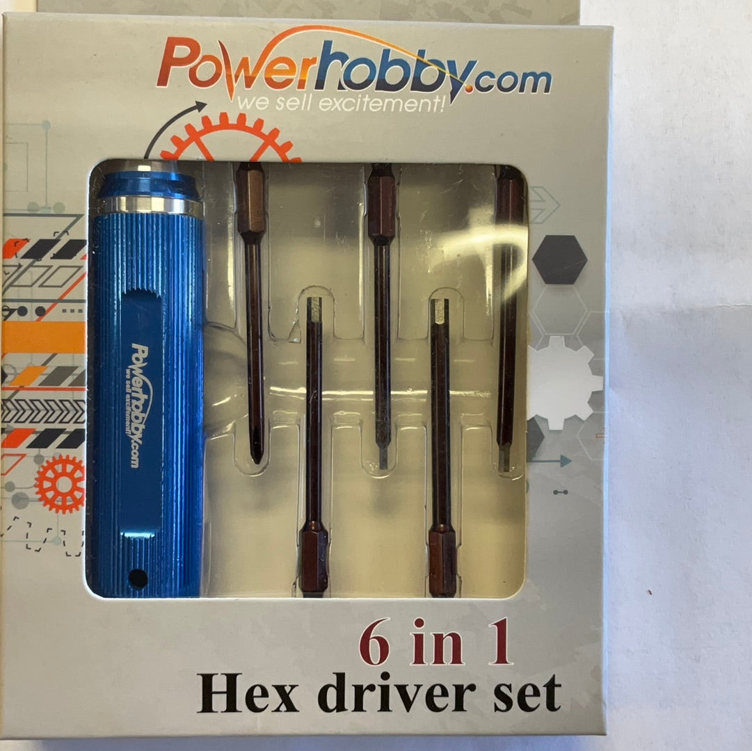 Powerhobby Hex / Mulit Driver Magnetic RC Tool Set 1.5mm 2mm 2.5mm 3mm