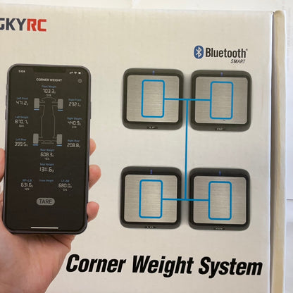 SkyRC SCWS2000 Bluetooth Corner Weight Scale System w/4 Scales