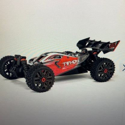 ARRMA 1/8 TYPHON 4X4 V3 3S BLX Brushless Buggy RTR, Red