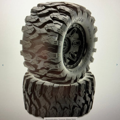 Powerhobby Defender MX Belted All Terrain Tires Mounted 17mm FOR Traxxas Maxx SKIP TO THE END OF THE IMAGES GALLERY