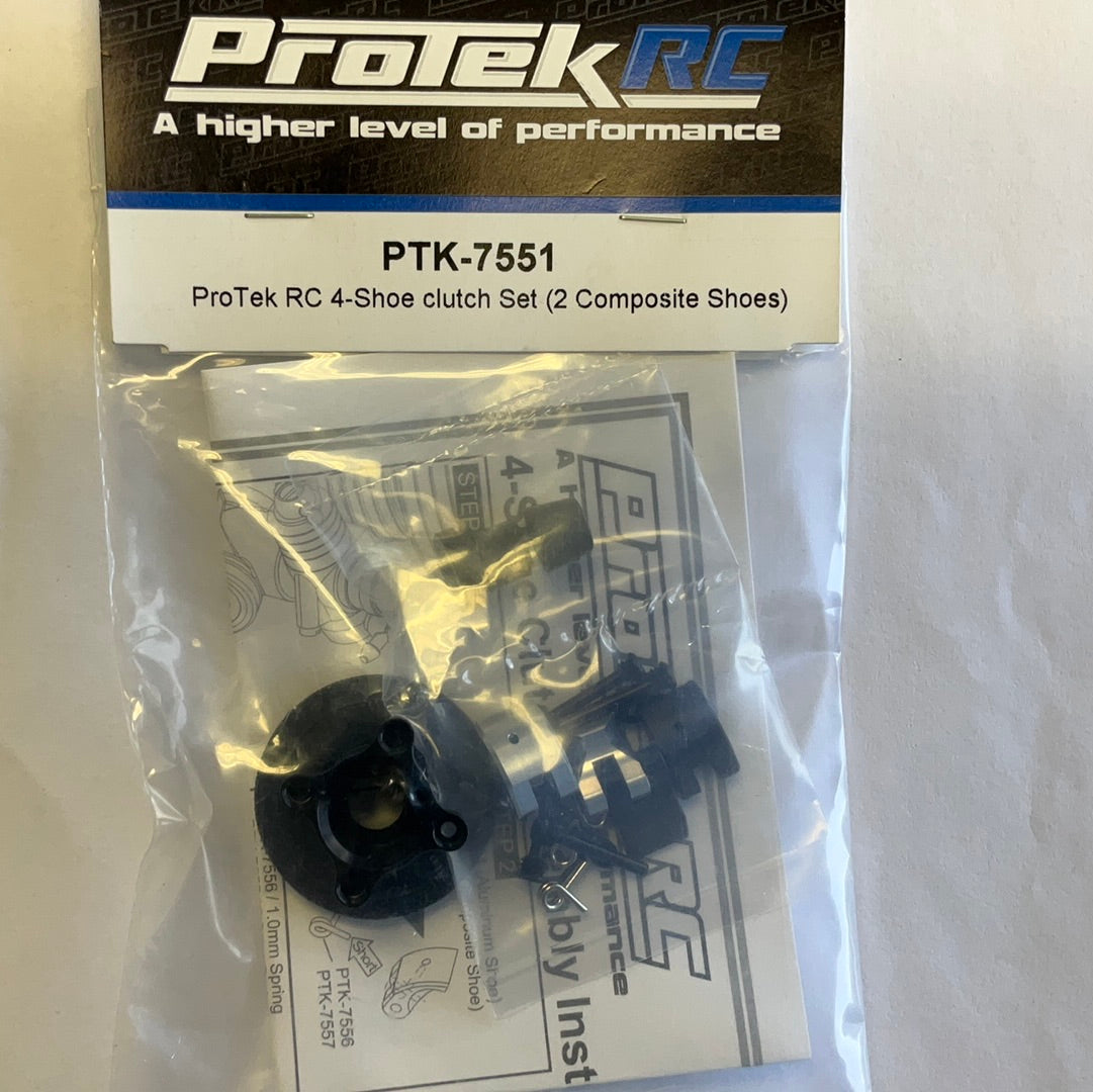 ProTek RC 34mm 4-Shoe Off-Road Clutch Set (2 Aluminum/2 Composite Shoes)