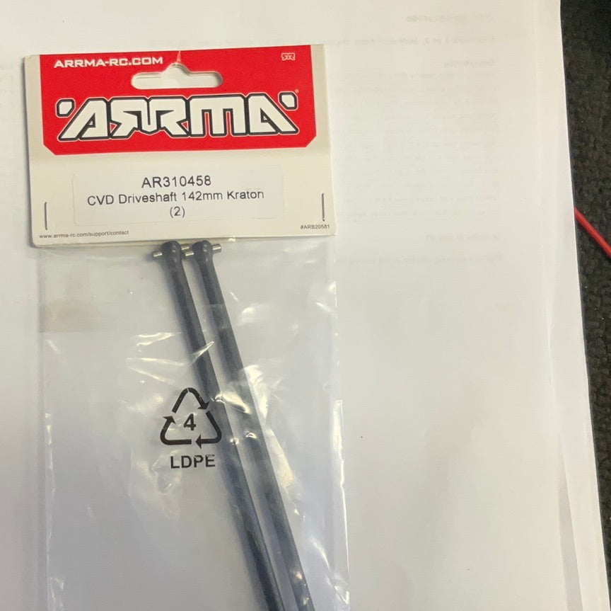 ARRMA CVD Driveshaft 142mm (2)