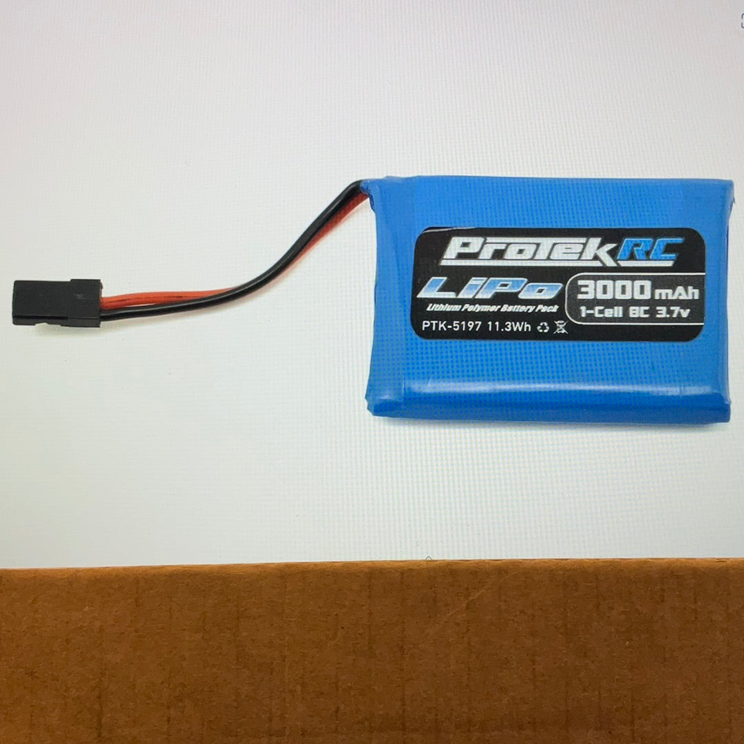 ProTek RC 1S LiPo Transmitter Battery (Sanwa M17/MT-44/MT-5) (3.7V/3000mAh)