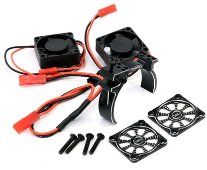 Powerhobby 1/8 Aluminum Heatsink 30mm Twin Turbo High Speed Cooling Fans 28K Black SKIP TO THE END OF THE IMAGES GALLERY SKIP TO THE BEGINNING OF THE IMAGES GALLERY